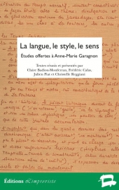 La langue, le style, le sens